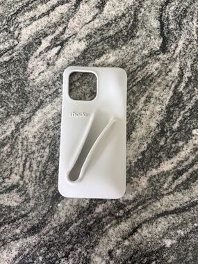 RHODE Gray Silicone Phone Case with Built-In Finger Grip IPhone 14 Pro Max